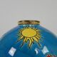 Ball vase ''le bal'' by Jean Boggio for Emaux Longwy, 1990s