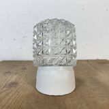 Vintage White Porcelain Wall Light, 1970s