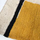 Moroccan Berber carpet Boujaad mustard with colorful patterns 275x182cm