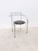 "Silver Moon" chair by Pascal Mourgue for Fermob in chrome and skai, France 1980