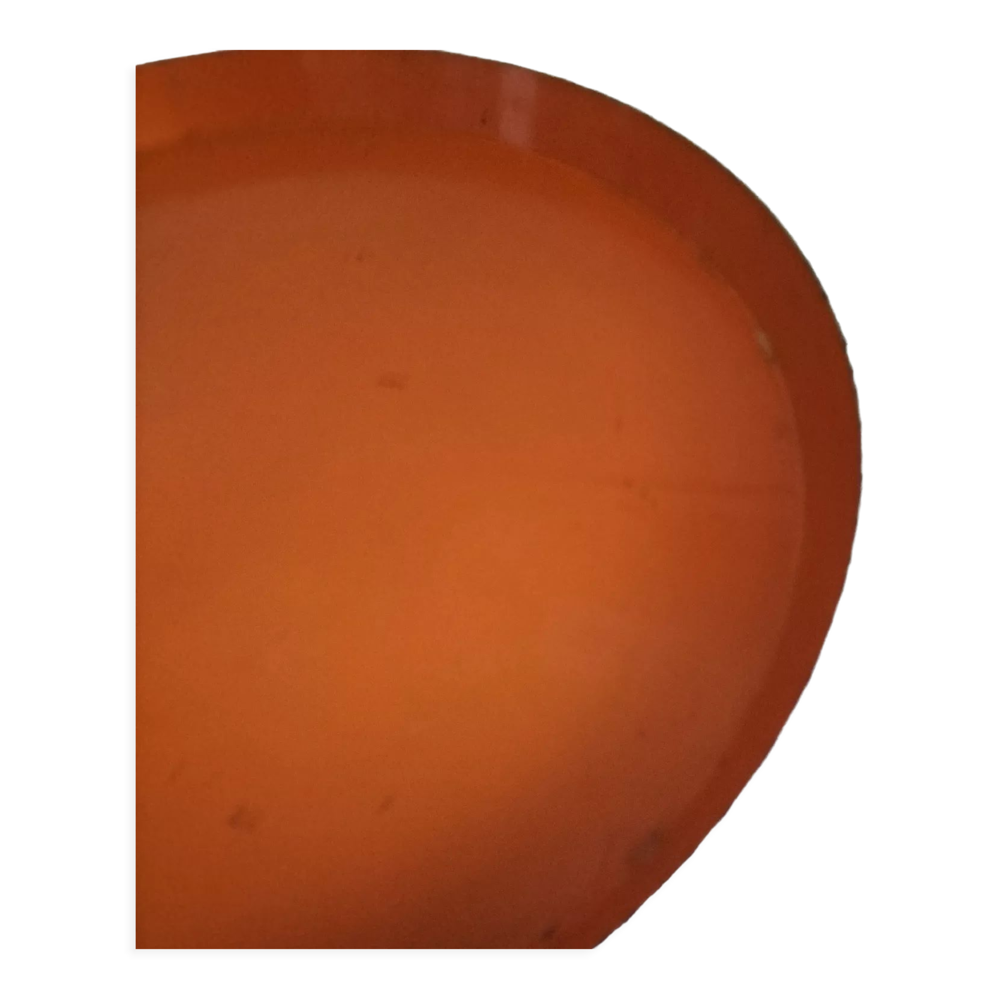 Vintage dish orange
