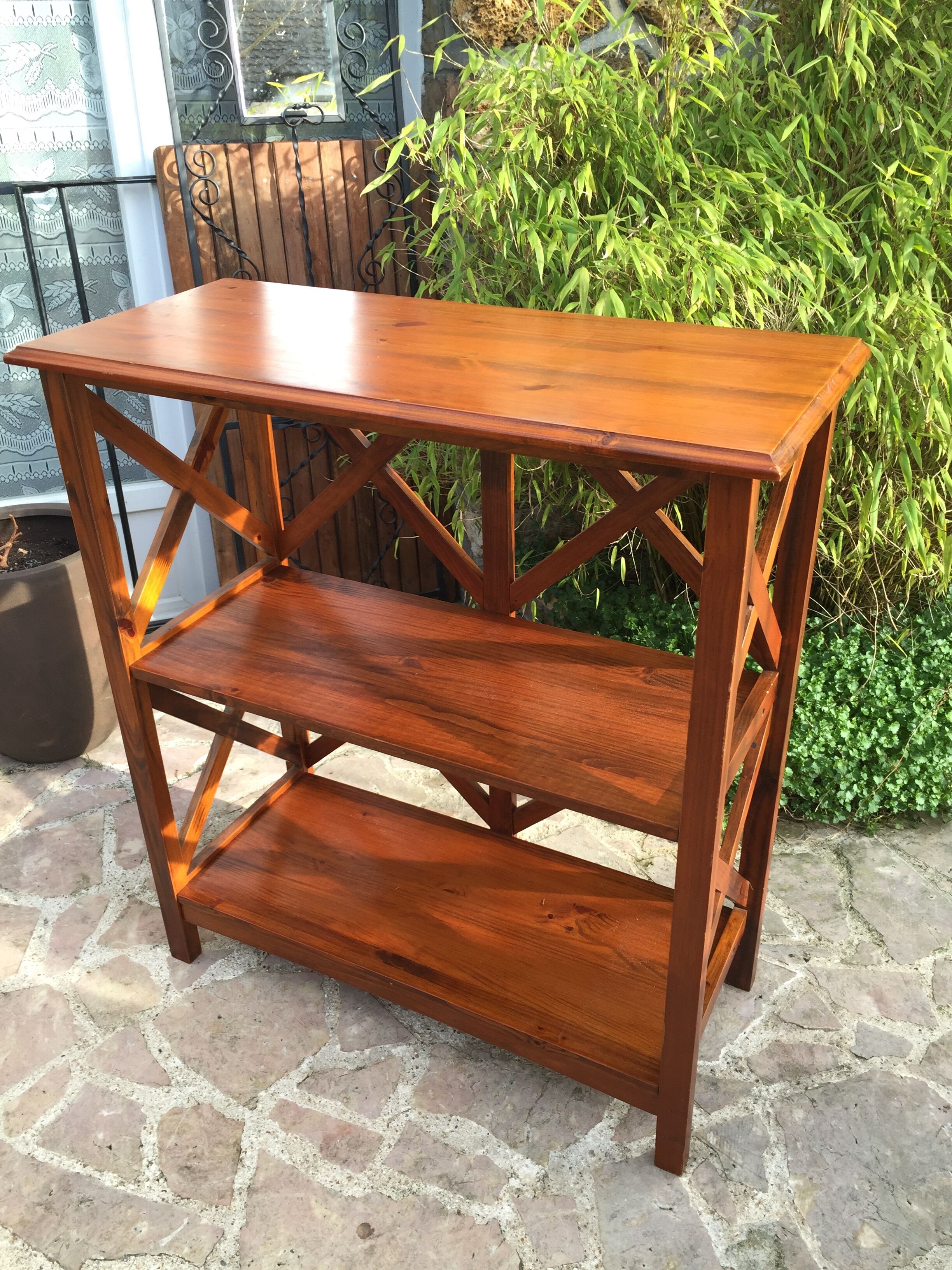 Teak shelf