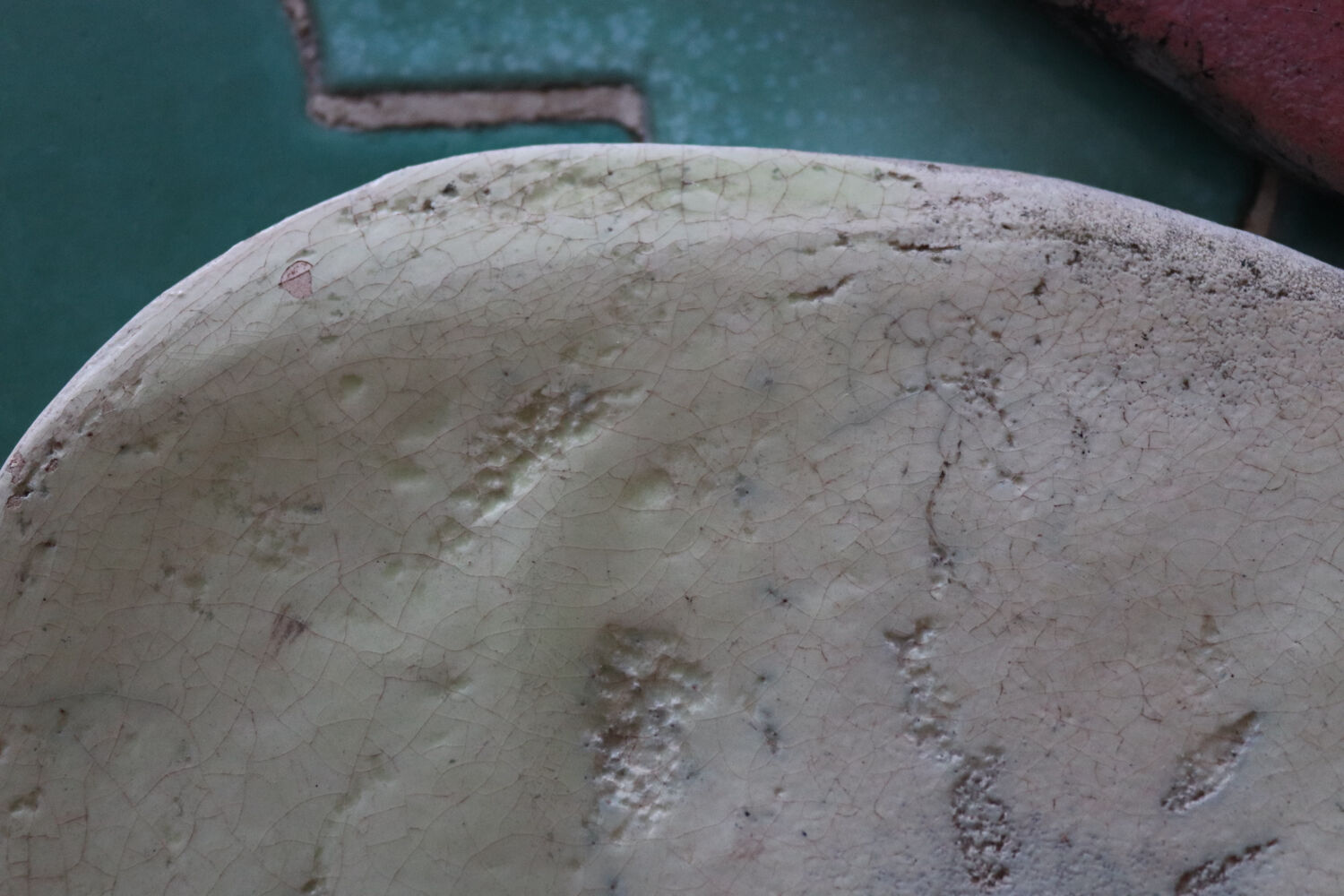 Set of 3 handmade raku ceramic trivets.