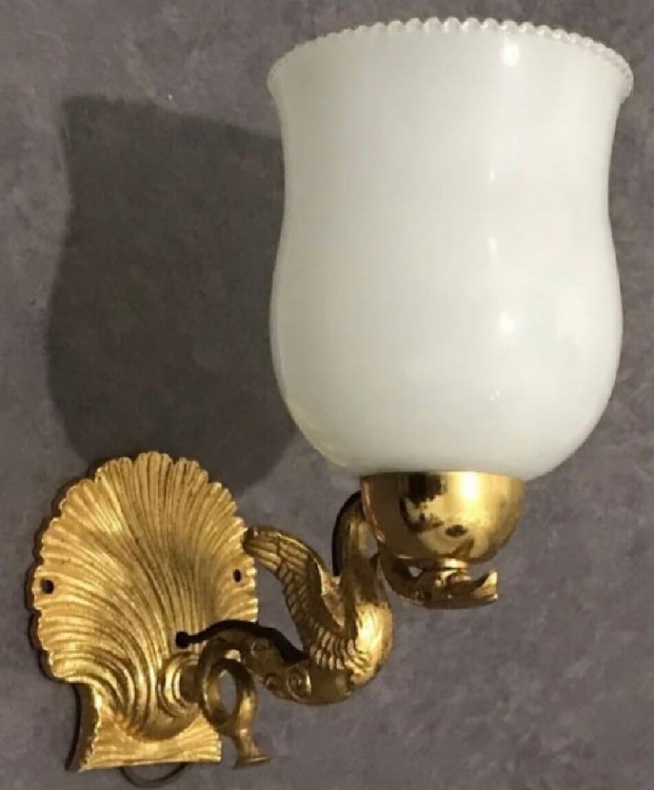Old vintage wall lamp 1950/60 gooseneck