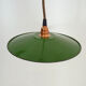 Hanging enamelled sheet plate old green flat, industrial, factory, workshop, garage