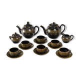 Tea Service - Sarreguemines - Rockingham Model - XIXth Century