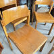 5 vintage stackable chairs — Rainer Schell Schlapp Möbel 1960s