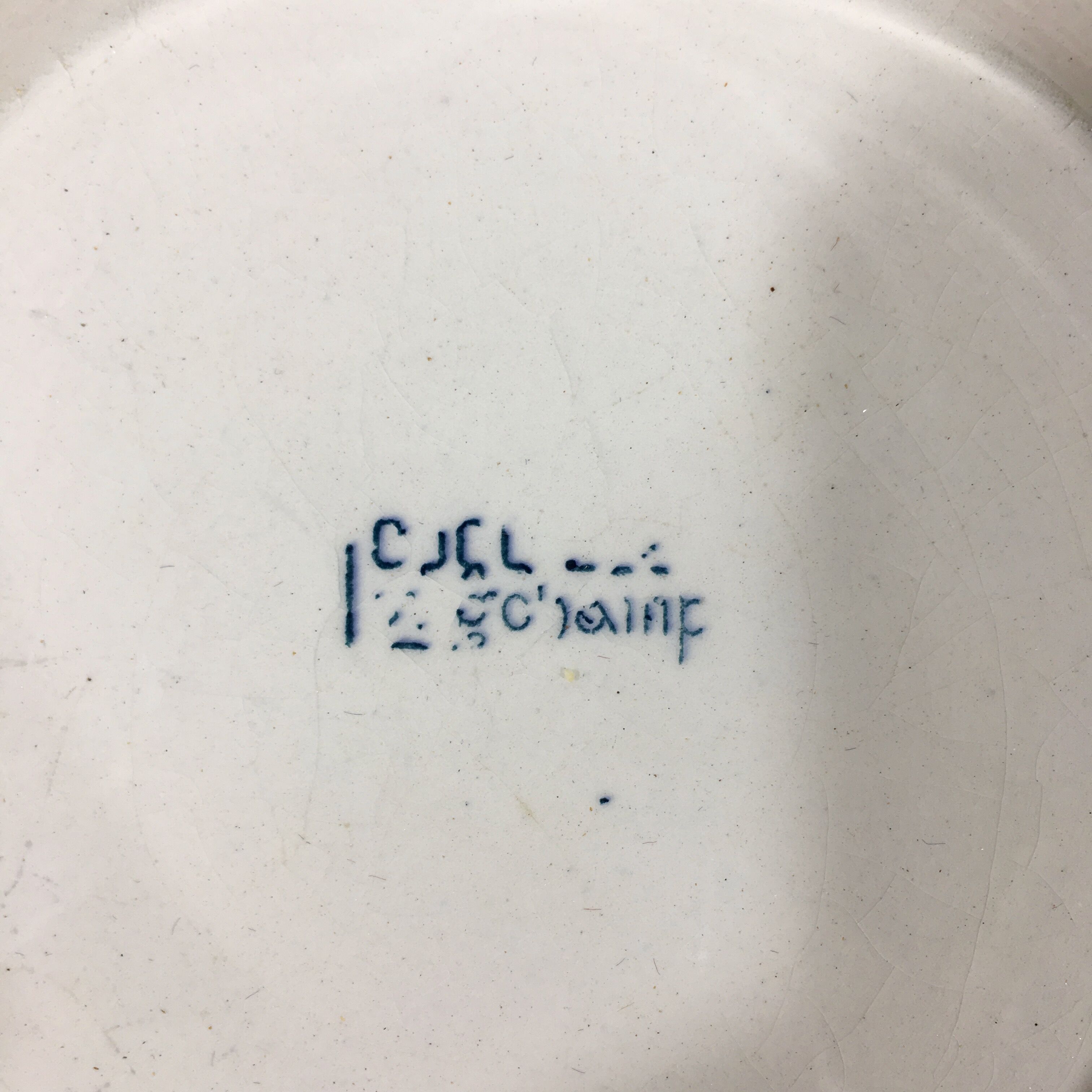 Compotier en faïence de Longchamp