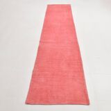 2x11 Vintage Pale Red & Pink Runner Rug, 79x345Cm