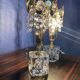 Pair of crystal lamps from the 80s