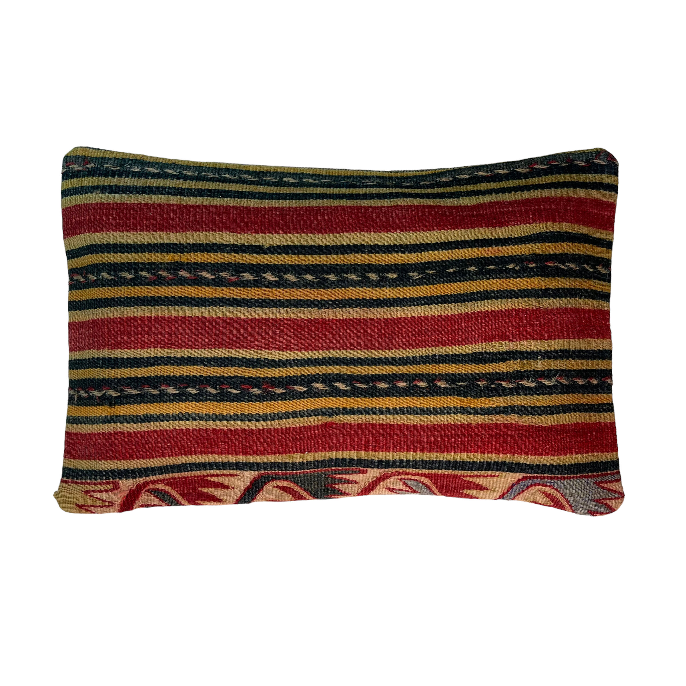Vintage turkish kilim cushion cover, 30 x 50 cm