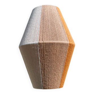 Woven cotton thread lamp