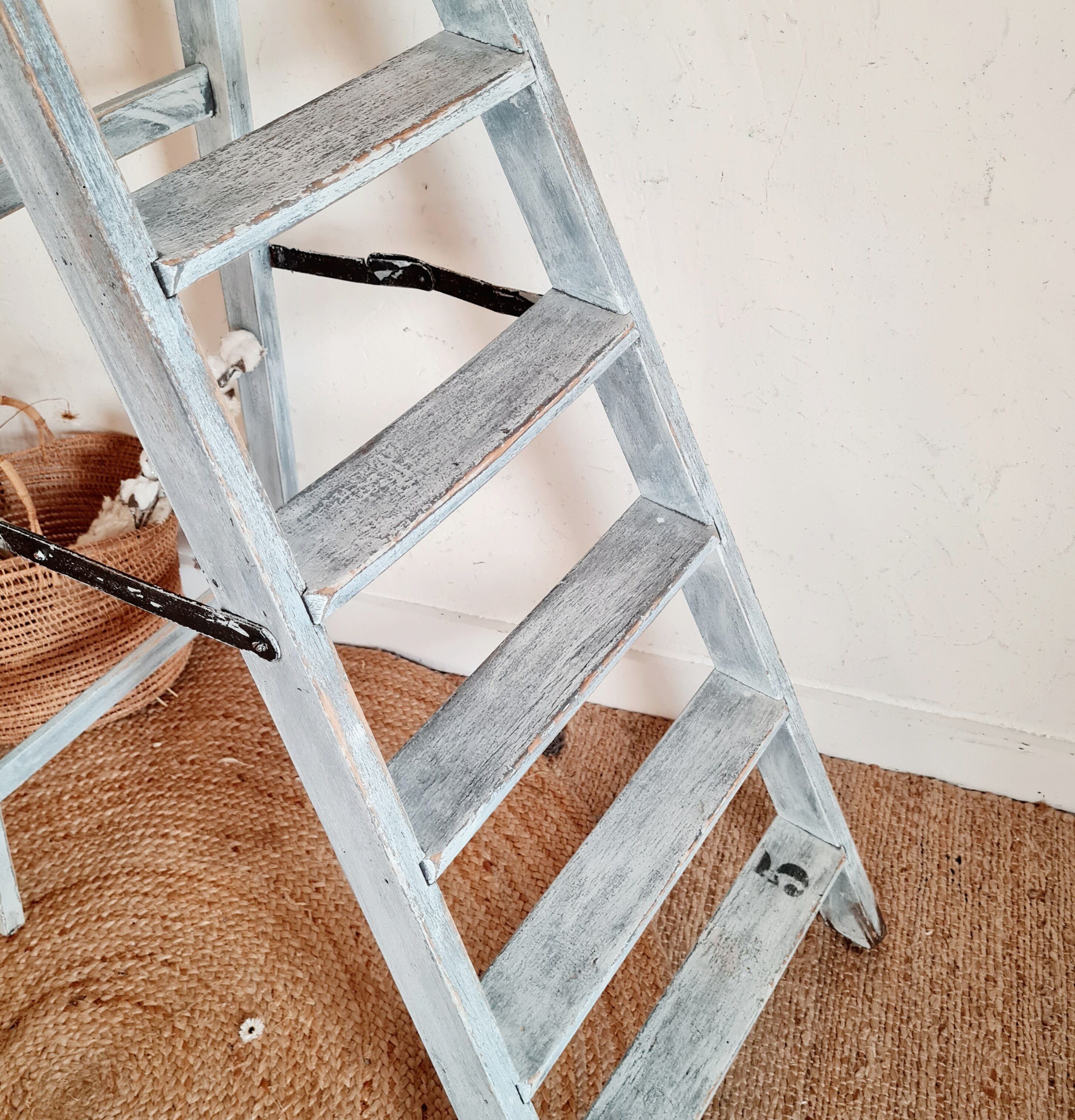 Old wooden stepladder