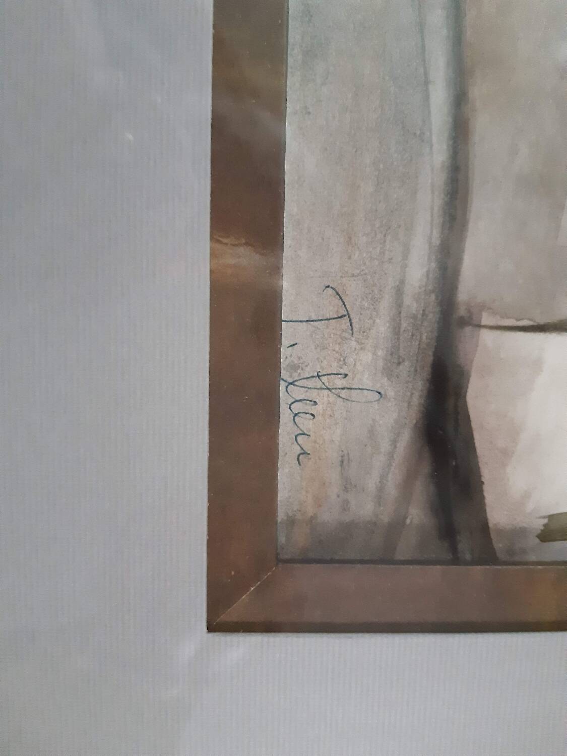 Aquarelle signée encadrée Eglise russe