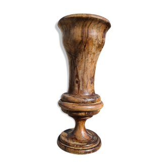 Olive wood vase