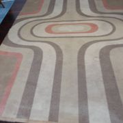 Grand tapis vintage des années 70 1970