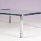 1960s coffee table with chrome frame and glass top by Hank Kwint for Metaform Netherlands
