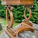 Empire style walnut and zinc furniture planter