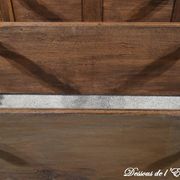 Sideboard at waist height, oak console, Louis Philippe style, 2nd part of the 19th century.