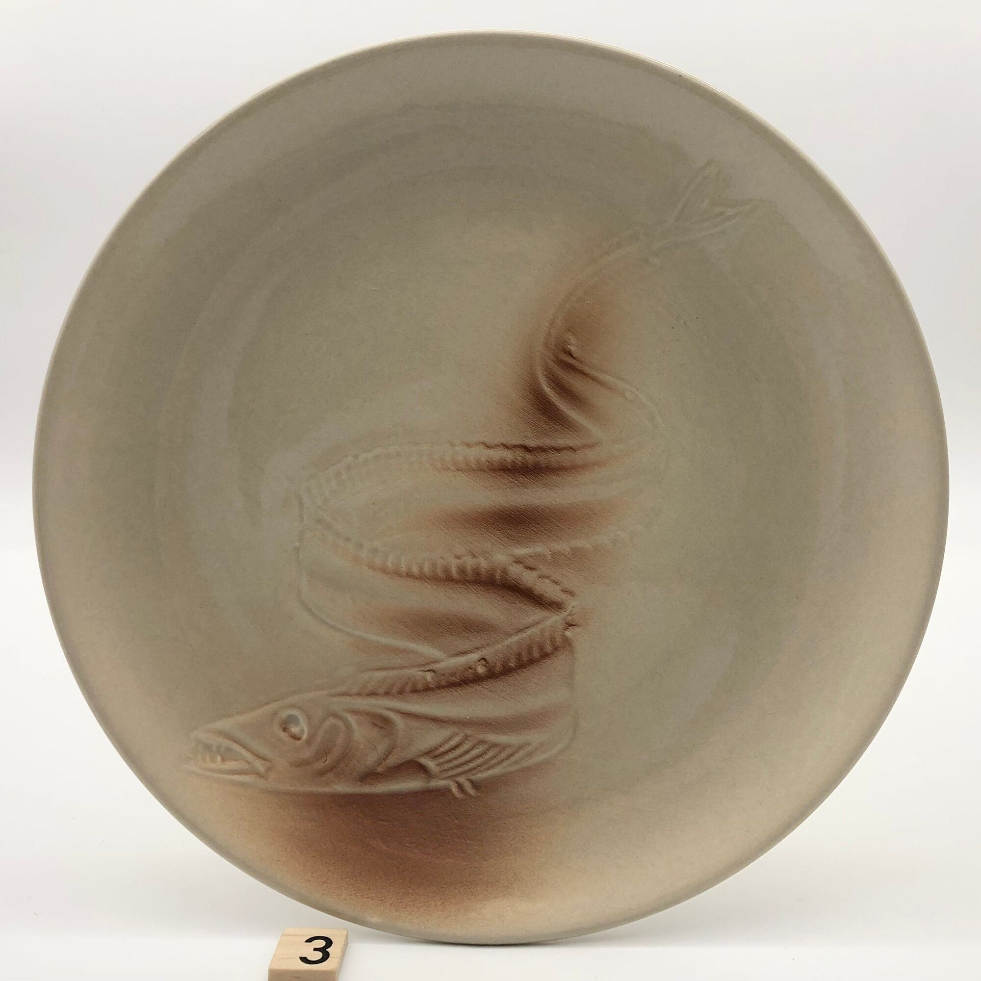 6 fish plates, earthenware of St Amand