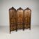 Gilt Leather Room Divider with Rich Carving, Circa 1860