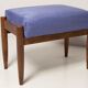 Pair of vintage purple stools from the mid-century, Edmund Homa, 1960s.