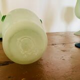 Set of 8 vases, bowls, in glass paste