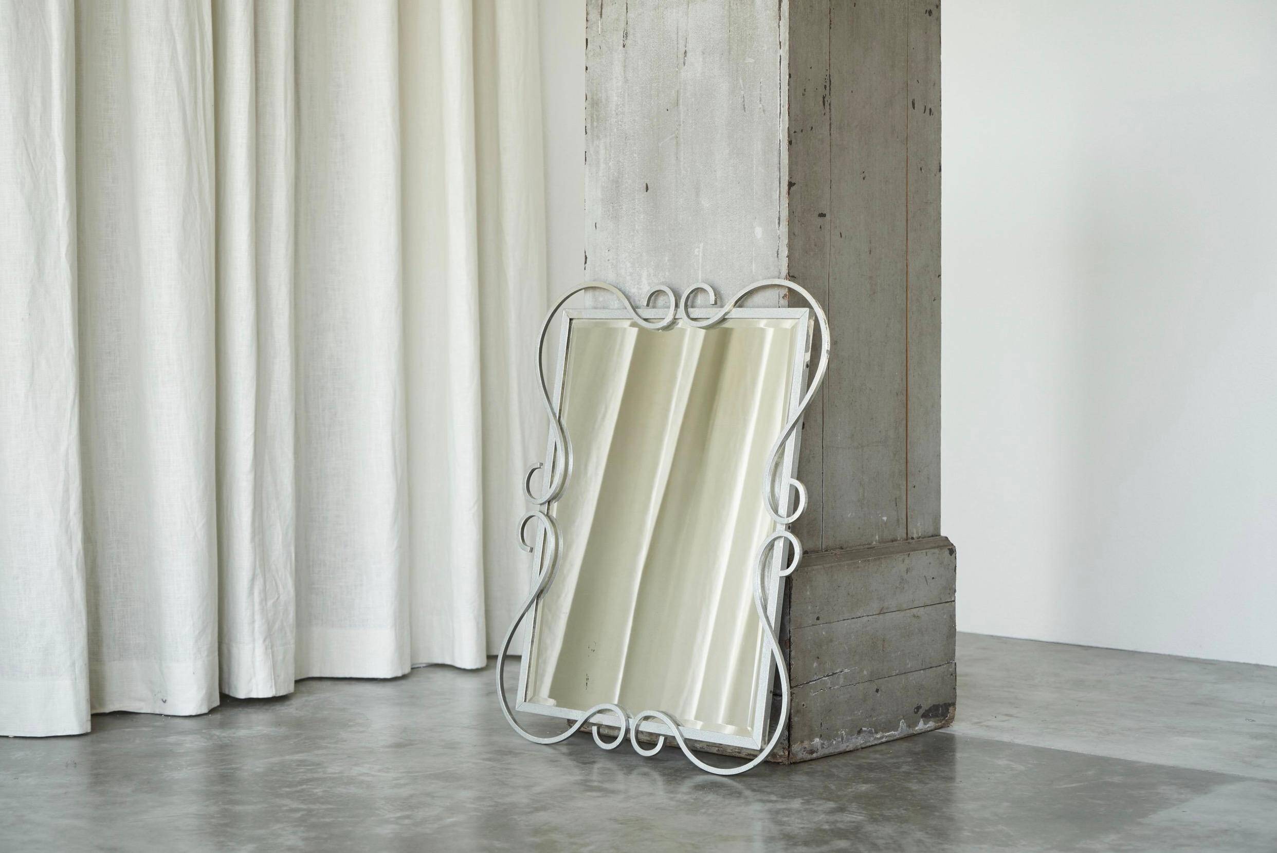 Mid-century metal mirror by Mirox Belgium, 1950
