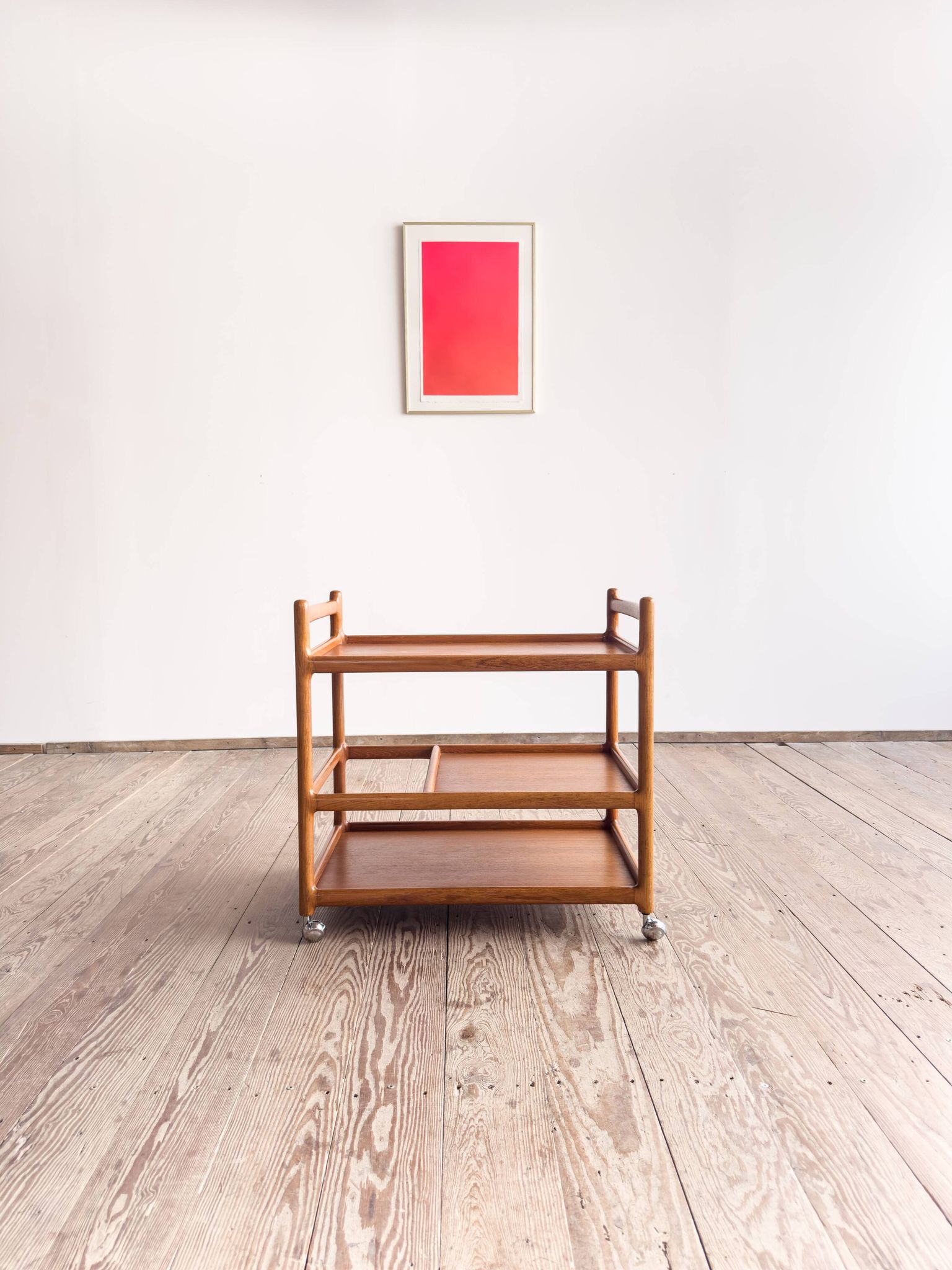 Service trolley and bar Johannes Andersen Silkeborg Denmark Teak