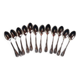 Silver plated teaspoons