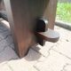 Massive brutalist bench