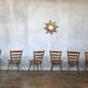 Series of 20 Scandinavian chairs or vintage wooden bistro