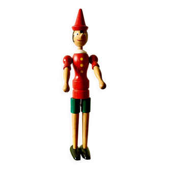 Pinocchio articulé en bois - 50 cm - Made in Italy
