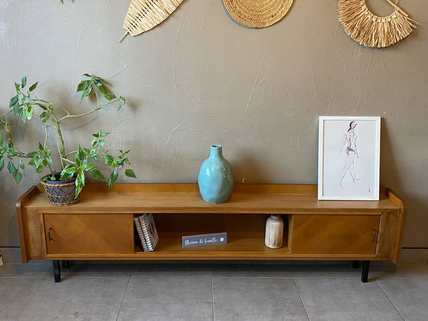 Vintage sideboard from the 60s (shallow)