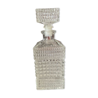 Vintage whisky glass decanter