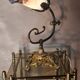 bronze lamp napoleon style lll 4 kg 36x27 cm tulip type muller unsigned