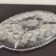 5-compartment crystal aperitif dish