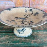 Gien bird-decorated footed cup