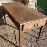 Old Burgundy farm table