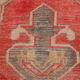 5x9 pale red & tan beige vintage rug 146x279cm