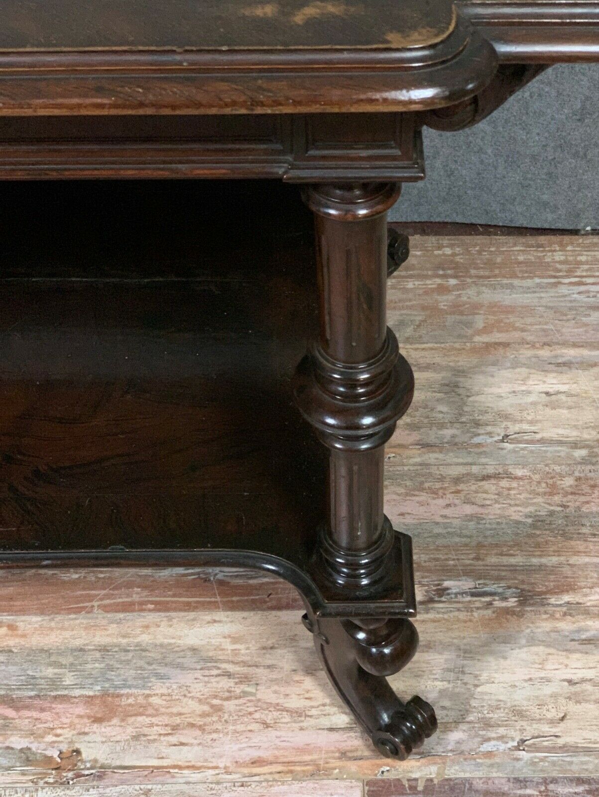 Table office Transition ( Louis XV-Louis XVI ) in mahogany around 1850