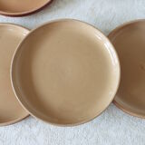 6 Gien stoneware dessert plates