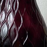 Empoli glass bottle, honeycomb pattern, 1960s