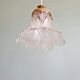 Art Deco trio of pendant lights/table lamps in clear glass, 1920s-30s.