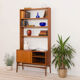 Norwegian mid-century bookshelf credenza in teak, 60s