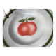 Vintage Moulin des loups Orchies apple plates - grand feu decor - 4 pieces
