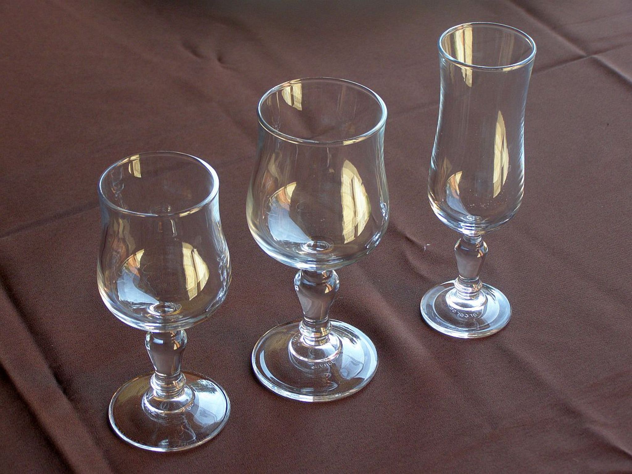 Service of 36 foot glasses "arcoroc" normandy model (made in france)