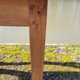 Old rustic farm table made in 1900s in oak - 1m22