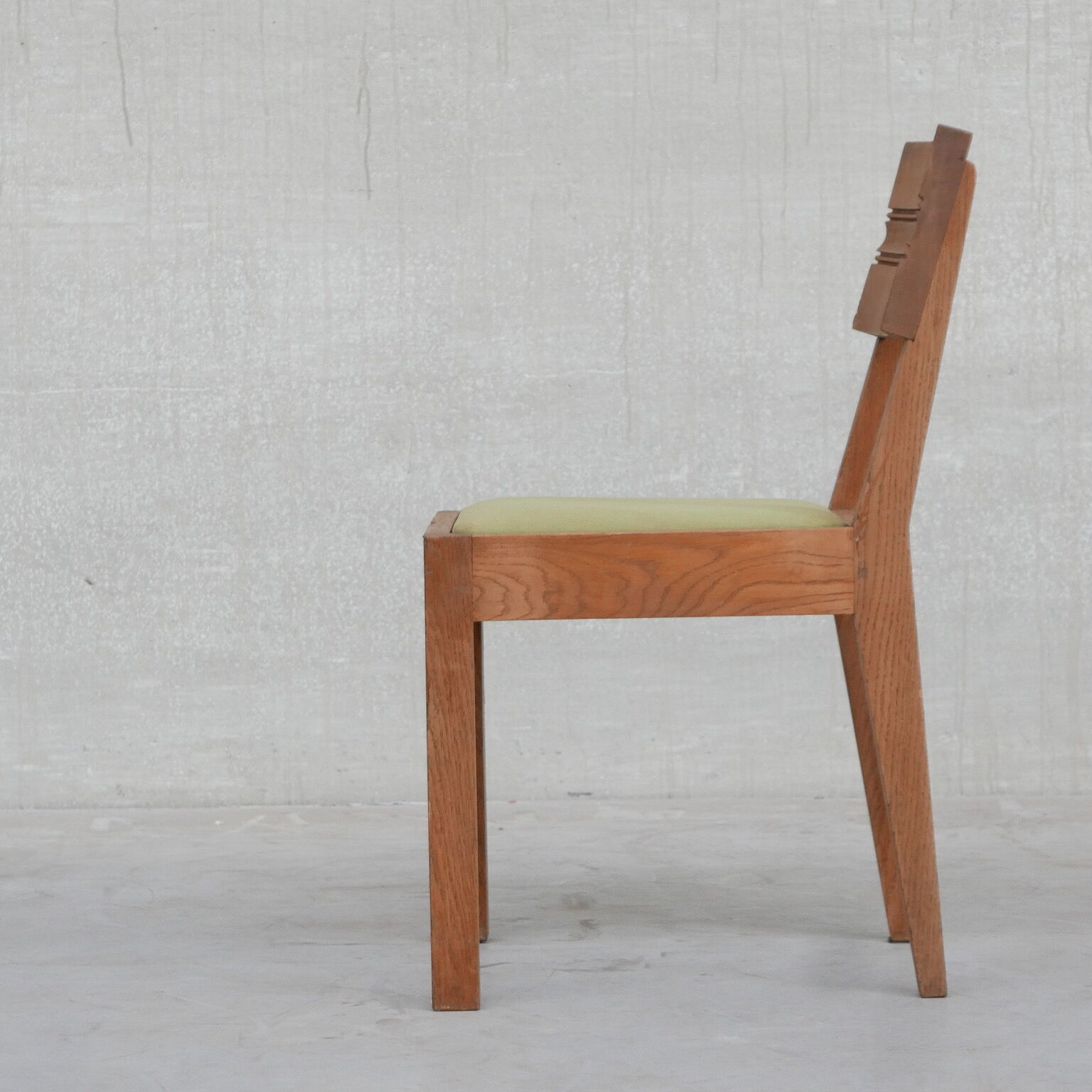 Set of six  art deco dining chairs