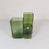 Mid-Century Collection of Seven "Ice" Vases by Gullaskruf, Sweden, 1960s